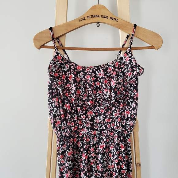 Smart Set Floral Black Spaghetti Summer dress - Picture 2 of 5
